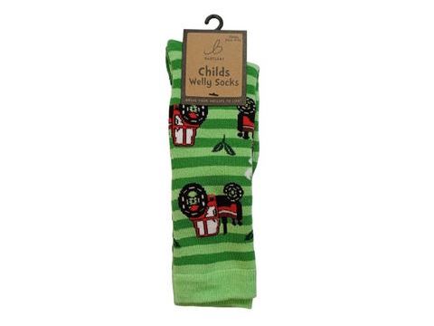 Funky Welly Socks - Little Tractor