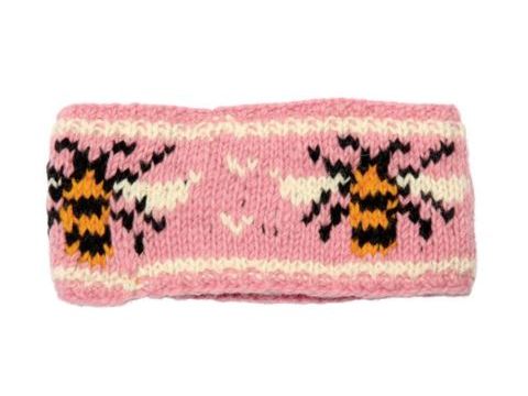 Wool Knit Head Band - Bumble Bees