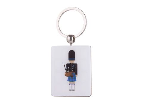 Scottish Piper Double Sided Scotland Keyring