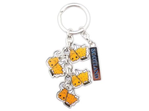 Scottish Keyring Multi High/Toffee Cows